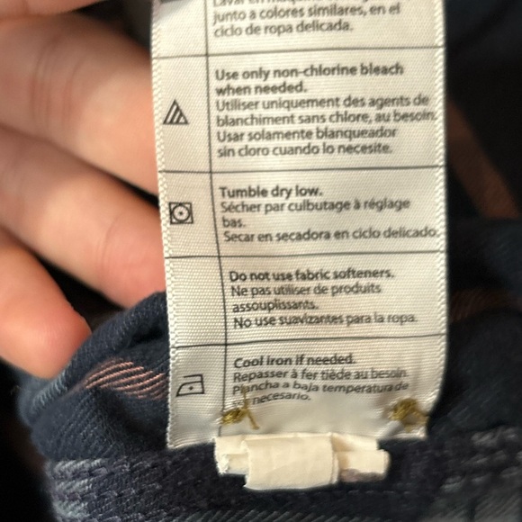 Carhartt Button Shirt blue Flannel Plain Long Sleeve Youth Size XL (16/18) - Picture 12 of 16